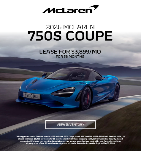 Special offer on 2026 McLaren 750S Coupe 2026 McLaren 750S Coupe